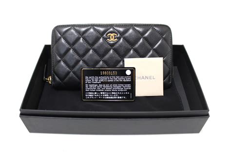 CHANEL Lambskin Quilted Large Gusset Zip Around Wallet 